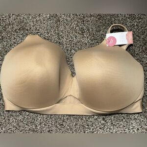 NWT Cacique Lightly Lined Full Coverage Beige Bra